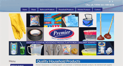 Desktop Screenshot of premierhousewares.co.za